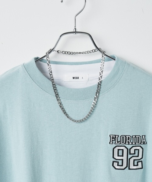 WEGO（ウィゴー）の「WEGO/【3点セット】アクセ付きアンサンブルカットベストT（アンサンブル・メンズ・ブラック/サックスブルー/ダークグリーン/ダークオレンジ・MEDIUM/LARGE）」の22枚目の写真