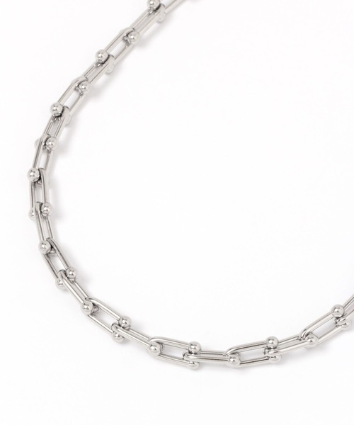 GLOBAL WORK(グローバルワーク)の「UNISEX/ステンレスチェーンネックレス/906965(ネックレス・レディース・シルバー/ゴールド・FREE)」の2枚目の写真