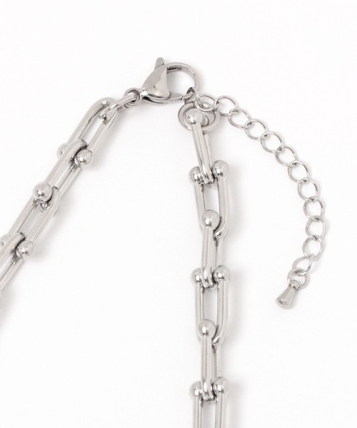 GLOBAL WORK(グローバルワーク)の「UNISEX/ステンレスチェーンネックレス/906965(ネックレス・レディース・シルバー/ゴールド・FREE)」の5枚目の写真