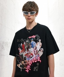 A'GEM/9 × .kom『OVDY/オブディワイ』 デザインプリントTEE 半袖カットソー