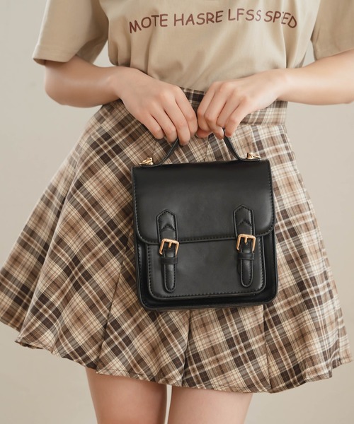 Cham.（チャム）の「チェックフレアスカート（スカート・レディース・ブラウン・F）」の7枚目の写真