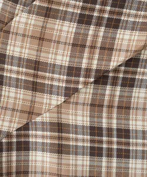 Cham.（チャム）の「チェックフレアスカート（スカート・レディース・ブラウン・F）」の12枚目の写真