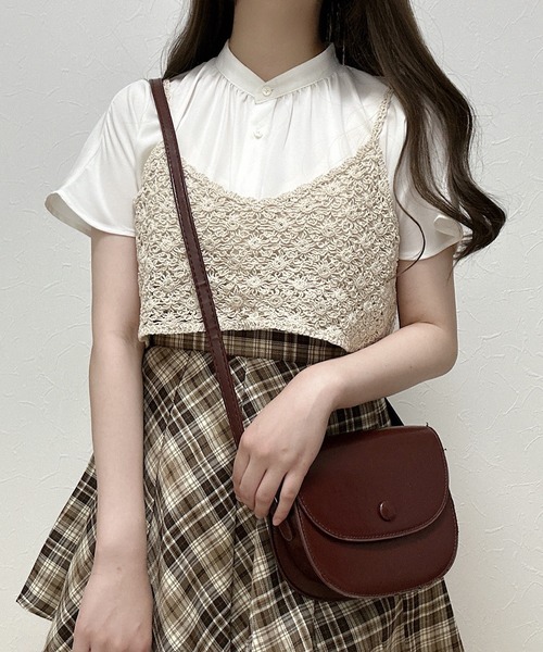 Cham.（チャム）の「チェックフレアスカート（スカート・レディース・ブラウン・F）」の14枚目の写真