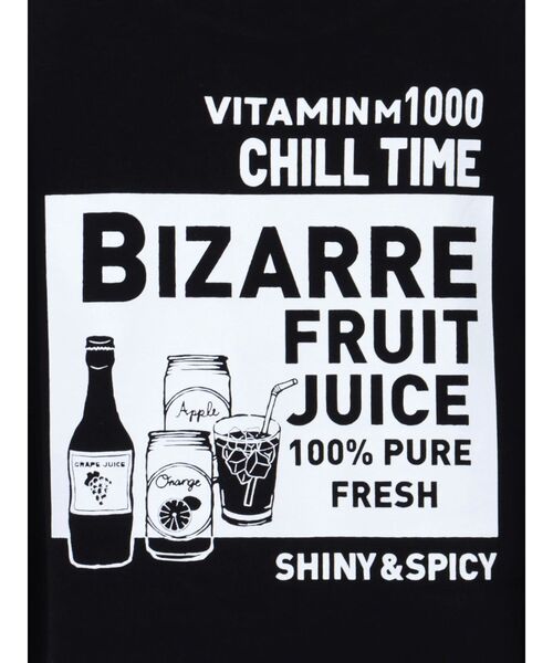 MURUA(ムルーア)の「ジューススクエアステッカーTシャツ(Tシャツ/カットソー・レディース・ホワイト/ブラック・FREE)」の18枚目の写真