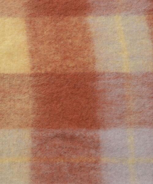 coen（コーエン）の「ウールMIXボリュームチェックマフラー（ストール/ショール・レディース・ブラウン/ターコイズブルー/コバルトブルー・FREE）」の16枚目の写真