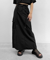 Drawcord cargo skirt / ドローコードカーゴスカート