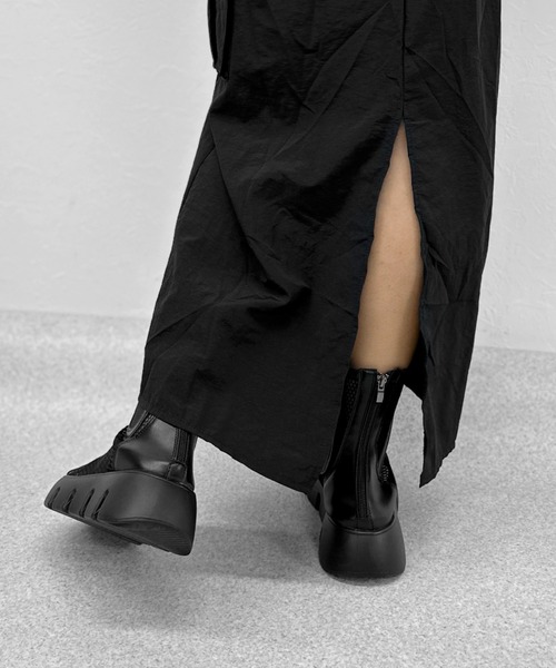 LVEU.(ラブユ.)の「Drawcord cargo skirt / ドローコードカーゴスカート(スカート・レディース・ブラック・FREE)」の18枚目の写真