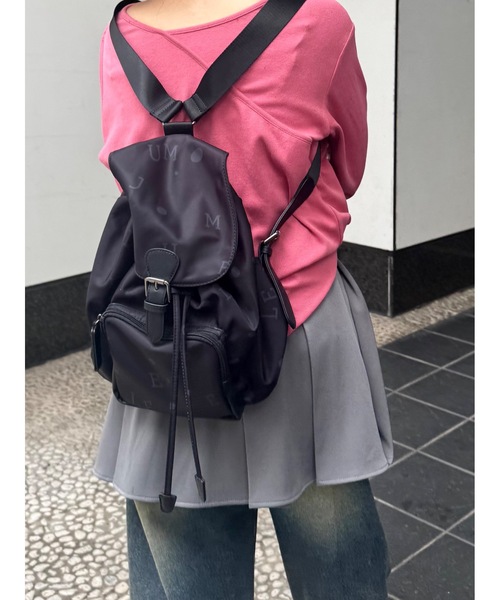 JUMELLE(ジュメロ)の「【ミニバックパック】charming pattern bag(バックパック/リュック・レディース・ブラック・FREE)」の22枚目の写真