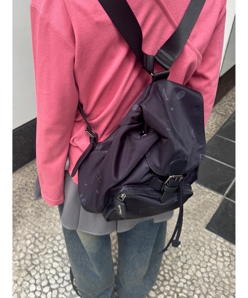 JUMELLE(ジュメロ)の「【ミニバックパック】charming pattern bag(バックパック/リュック・レディース・ブラック・FREE)」の21枚目の写真