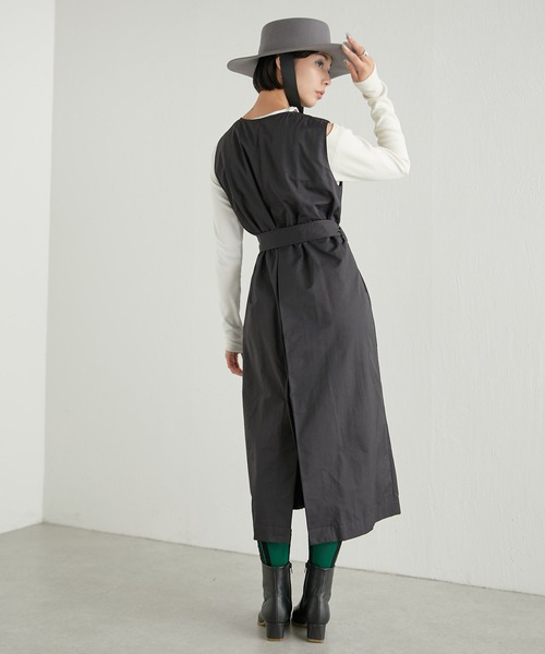 ear PAPILLONNER(イアパピヨネ)の「3WAYトレンチコート【SUM1 STYLE(スミスタイル)】(トレンチコート・レディース・ブラック/キャメル・FREE)」の7枚目の写真