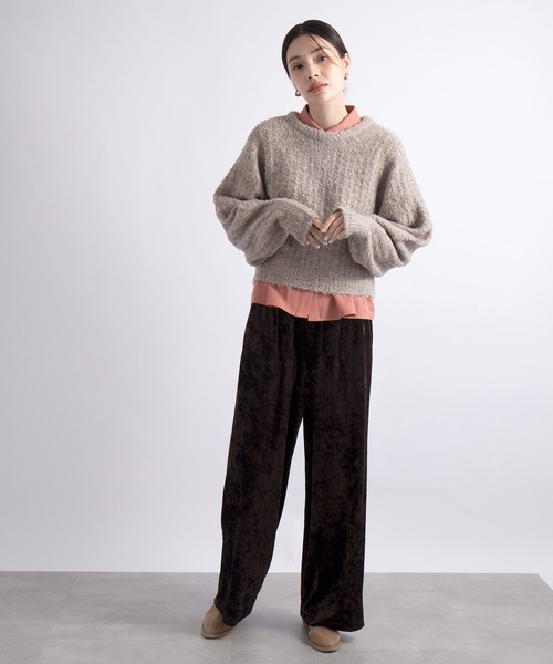 SETUP7（セットアップセブン）の「24SS♪ 雑誌 SWEET 掲載アイテム【SETUP7】クラシカルウエストギャザーシャツ　ショート丈（シャツ/ブラウス・レディース・ピンク/グレイッシュベージュ/アイボリー・M/S）」の22枚目の写真