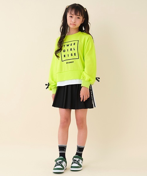 by LOVEiT（バイラビット）の「インパン付きライン入りプリーツチアスカート（スカート・キッズ・グリーン/レッド/ブラック/ピンク・140cm/130cm/150cm/120cm/160cm）」の19枚目の写真