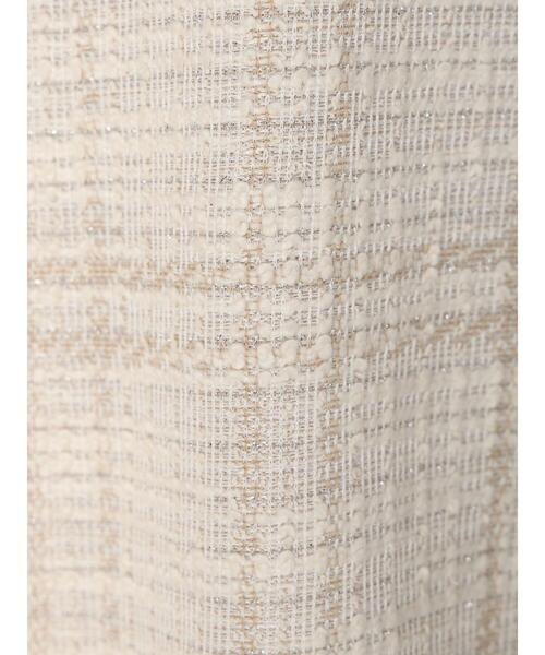 earth music&ecology（アースミュージックアンドエコロジー）の「ツイードジャケット(check)（ノーカラージャケット・レディース・アイボリー・FREE）」の20枚目の写真