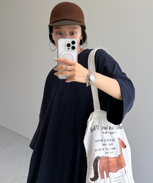 wee9s（ウィークス）の「smooth wool cap / スムースウールキャップ（キャップ・レディース・ブラック/ブラウン・FREE）」の12枚目の写真