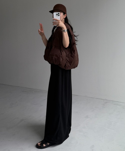 wee9s（ウィークス）の「smooth wool cap / スムースウールキャップ（キャップ・レディース・ブラック/ブラウン・FREE）」の10枚目の写真