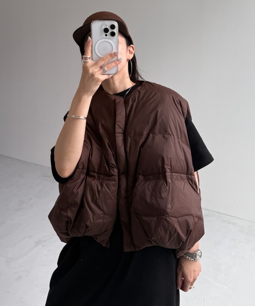 wee9s（ウィークス）の「smooth wool cap / スムースウールキャップ（キャップ・レディース・ブラック/ブラウン・FREE）」の16枚目の写真