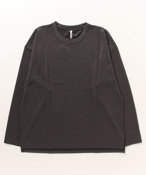 TRAP/U (トラップユー)の「リップルボーダー 長袖Tシャツ(Tシャツ/カットソー・メンズ・杢グレー/ホワイト/ブラック/セージグリーン・L/M)」の3枚目の写真