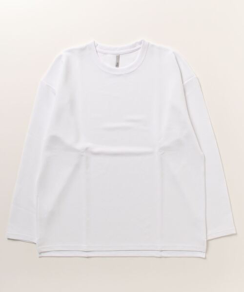 TRAP/U (トラップユー)の「リップルボーダー 長袖Tシャツ(Tシャツ/カットソー・メンズ・杢グレー/ホワイト/ブラック/セージグリーン・L/M)」の2枚目の写真