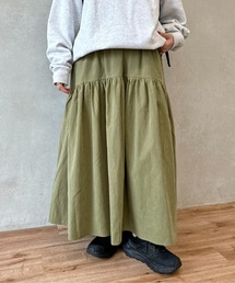 ギャザーティアードピーチスカート