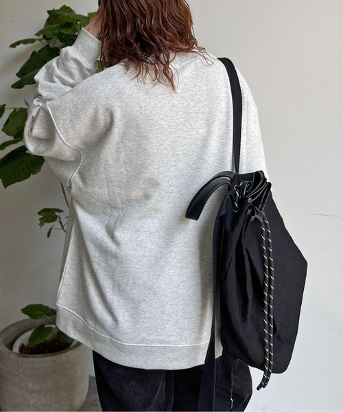 【完売品】cccmalie シーマリー　スウェット　トップス　グレー C．E 25SS OVERDYE FLARE CREW NECK 刺繍オーバーダイクルー