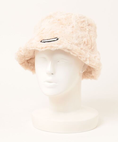 Ritzy（リッツィー）の「もこもこ ワンポイントプレートバケットハット（ハンチング/ベレー帽・レディース・ベージュ/ホワイト/ブラック・FREE）」の13枚目の写真