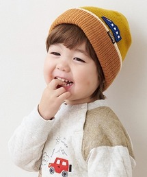 kladskap | 電車ワッペン配色ニット帽(ニットキャップ/ビーニー)