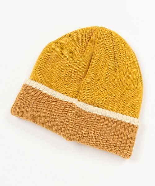 kladskap（クレードスコープ）の「電車ワッペン配色ニット帽（ニットキャップ/ビーニー・キッズ・マスタード/ネイビー・FREE）」の9枚目の写真