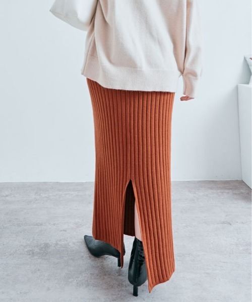 セール】≪25AWの新色登場!≫長め丈でスッキリ上品見え。リブ