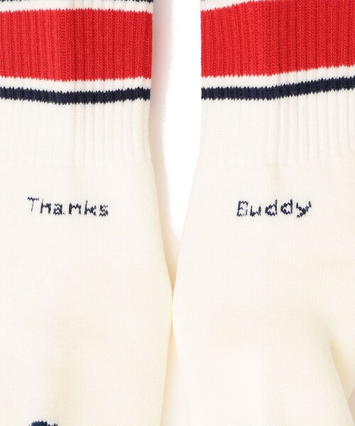 ROSTER SOX(ロスターソックス)の「【SHIPS KIDS別注】ROSTER SOX:Thanks Budy ソックス(ソックス/靴下・キッズ・レッド/グリーン・SMALL/MEDIUM)」の9枚目の写真