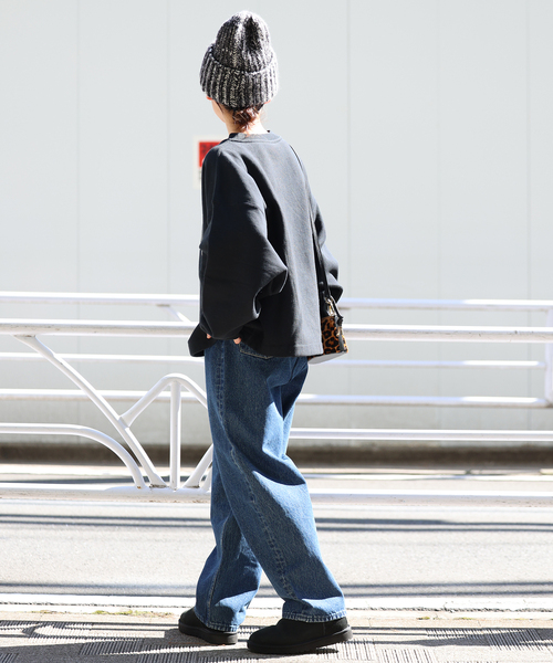 Santelli Francesca(サンテッリフランチェスカ)の「【Santelli Francesca/サンテッリフランチェスカ】Mix Knit Cap:ニットキャップ(ハット・レディース・ブラック/ライトグレー/ブラウン・FREE)」の5枚目の写真