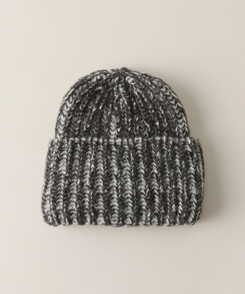 Santelli Francesca(サンテッリフランチェスカ)の「【Santelli Francesca/サンテッリフランチェスカ】Mix Knit Cap:ニットキャップ(ハット・レディース・ブラック/ライトグレー/ブラウン・FREE)」の14枚目の写真