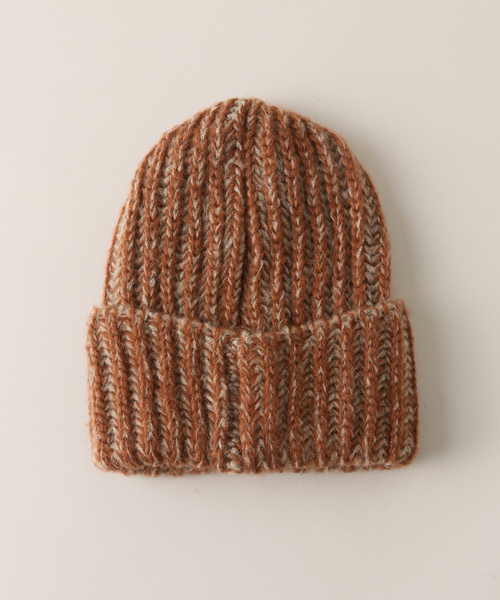 Santelli Francesca(サンテッリフランチェスカ)の「【Santelli Francesca/サンテッリフランチェスカ】Mix Knit Cap:ニットキャップ(ハット・レディース・ブラック/ライトグレー/ブラウン・FREE)」の17枚目の写真