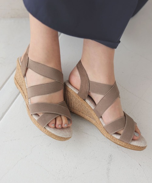 DONOBAN（ドノバン）の「【美脚！ラクに歩けてスタイルアップ】クロスゴムジュートサンダル（サンダル・レディース・ブラウン/ブラック/シルバー/グレイッシュベージュ・XL/L/M/S）」の20枚目の写真