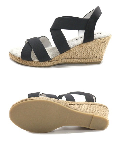 DONOBAN（ドノバン）の「【美脚！ラクに歩けてスタイルアップ】クロスゴムジュートサンダル（サンダル・レディース・ブラウン/ブラック/シルバー/グレイッシュベージュ・XL/L/M/S）」の16枚目の写真