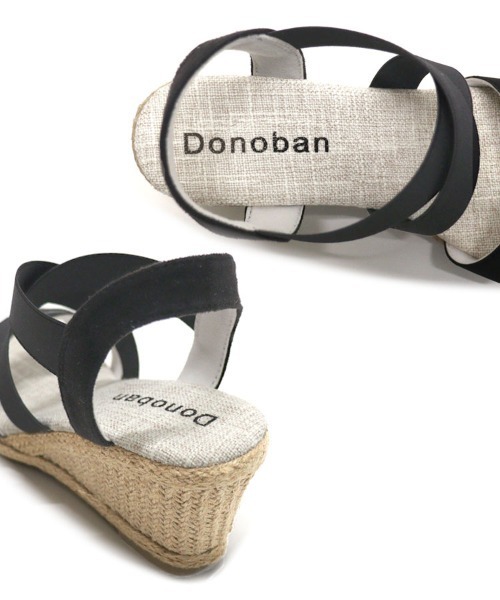 DONOBAN（ドノバン）の「【美脚！ラクに歩けてスタイルアップ】クロスゴムジュートサンダル（サンダル・レディース・ブラウン/ブラック/シルバー/グレイッシュベージュ・XL/L/M/S）」の6枚目の写真
