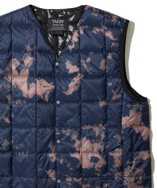 TAION（タイオン）の「【TAION / タイオン】V NECK BUTTON DOWN VEST / インナーダウンベスト TAION-001（ダウンベスト・メンズ・ブラック/グレー/サンドベージュ/ネイビー/チャコールグレー/カーキ/セージグリーン/その他/カモフラージュ/その他2/その他1・X-LARGE/MEDIUM/LARGE/XX-LARGE/SMALL）」の11枚目の写真