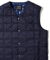 TAION(^CI)́yTAION / ^CIzV NECK BUTTON DOWN VEST / Ci[_ExXg TAION-001(_ExXg)