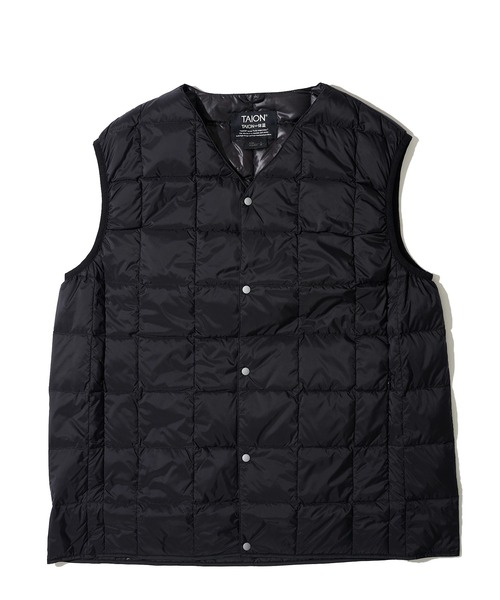 TAION（タイオン）の「【TAION / タイオン】V NECK BUTTON DOWN VEST / インナーダウンベスト TAION-001（ダウンベスト・メンズ・ブラック/グレー/サンドベージュ/ネイビー/チャコールグレー/カーキ/セージグリーン/その他/カモフラージュ/その他2/その他1・X-LARGE/MEDIUM/LARGE/XX-LARGE/SMALL）」の12枚目の写真