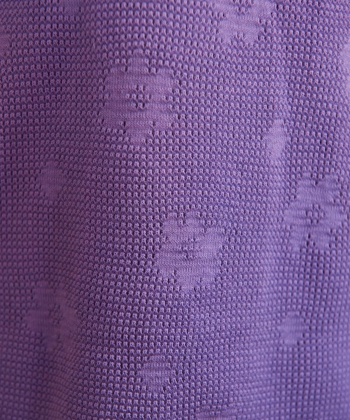 CHILD WOMAN（チャイルドウーマン）の「☆花メッシュジャガード BIGパフ袖プルオーバー（Tシャツ/カットソー・レディース・アイボリー/ピンク/パープル/ネイビー・FREE）」の14枚目の写真