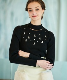 AND COUTURE（アンドクチュール）の「エアリースリーブニット