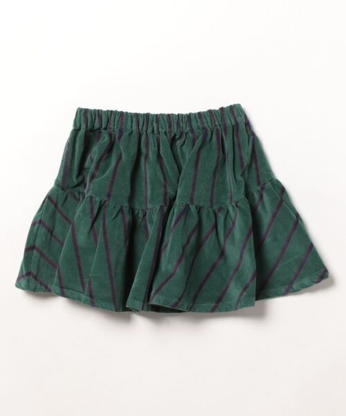 BOBO CHOSES(ボボショーズ)の「B.C STRIPED RUFFLE SKIRT(スカート・キッズ・ダークオリーブ・4-5Y/2-3Y)」の8枚目の写真