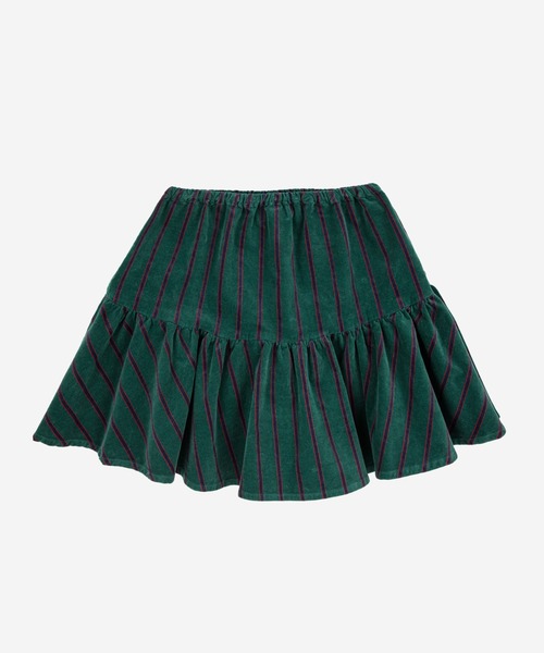 BOBO CHOSES(ボボショーズ)の「B.C STRIPED RUFFLE SKIRT(スカート・キッズ・ダークオリーブ・4-5Y/2-3Y)」の6枚目の写真