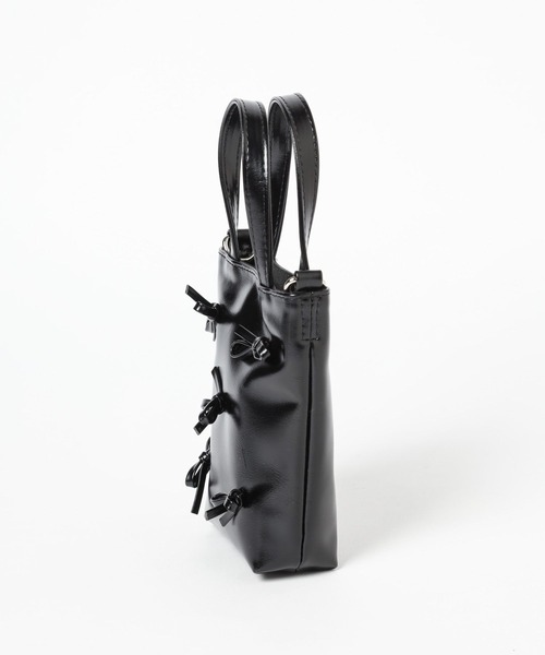 Me%（ミィパーセント）の「リボンポーチショルダー 103419（ショルダーバッグ・レディース・ブラック/シルバー・FREE）」の21枚目の写真