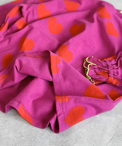 HOGAN RANCH WEAR（ホーガンランチウエア）の「ソウガラフレアスリーブカットソー（80～150cm）（Tシャツ/カットソー・キッズ・ピンク/ライトグリーン/チャコール・100/110/120/130/140/150/80/90）」の14枚目の写真