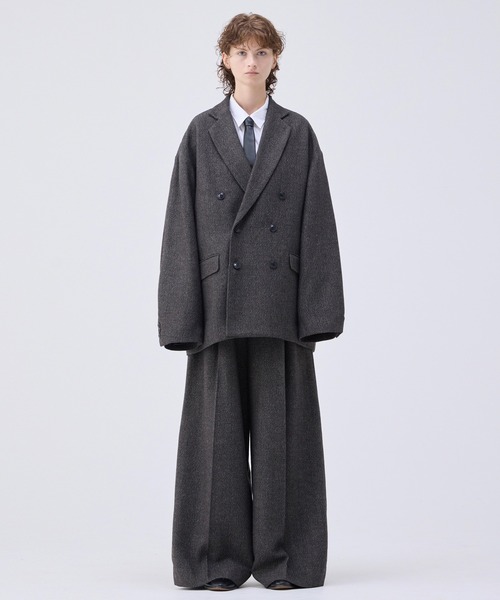 Oversized double-breasted jacket/オーバーサイズダブルブレスト