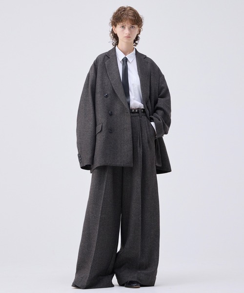 【美品】soerte オーバーサイズダブルブレストジャケット soerte ジャケット テーラードジャケット Oversized double