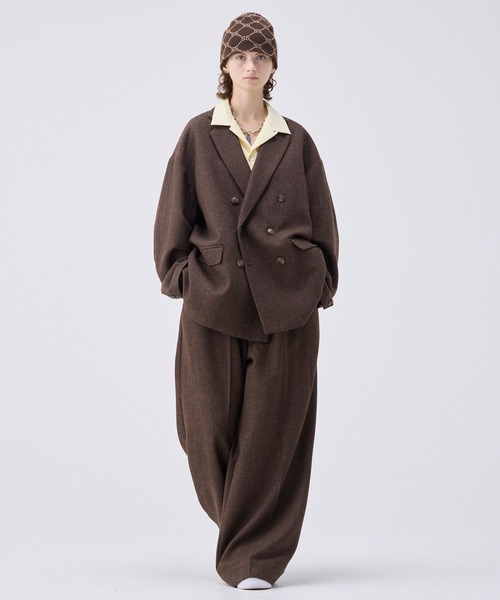 Oversized double-breasted jacket/オーバーサイズダブルブレスト