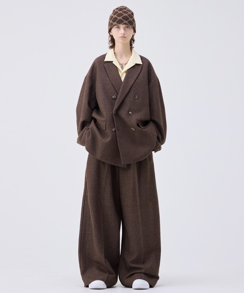 セットSoerte Oversized オーバーサイズダブルブレストジャケット Oversized double-breasted jacket/オーバーサイズダブルブレスト