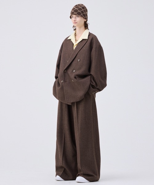 【美品】soerte オーバーサイズダブルブレストジャケット soerte ジャケット テーラードジャケット Oversized double