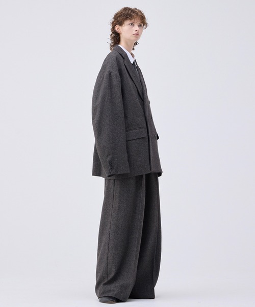 Oversized double-breasted jacket/オーバーサイズダブルブレスト